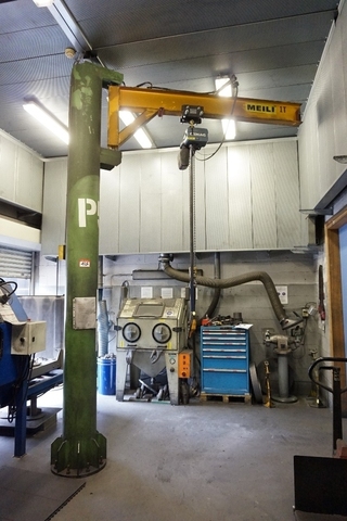 1 Ton Jib Crane with 1 Ton Demag Hoist