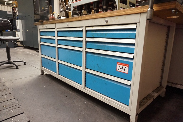 Bench with 12 Drawers