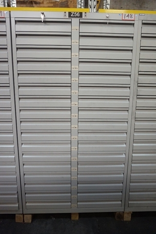 34 Drawer Cabinet 1m x 500mm x 1.8m high