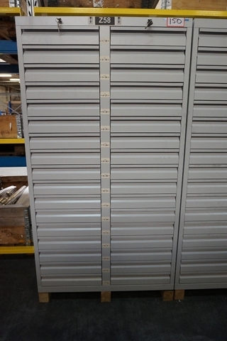 34 Drawer Cabinet 1m x 500mm x 1.8m high