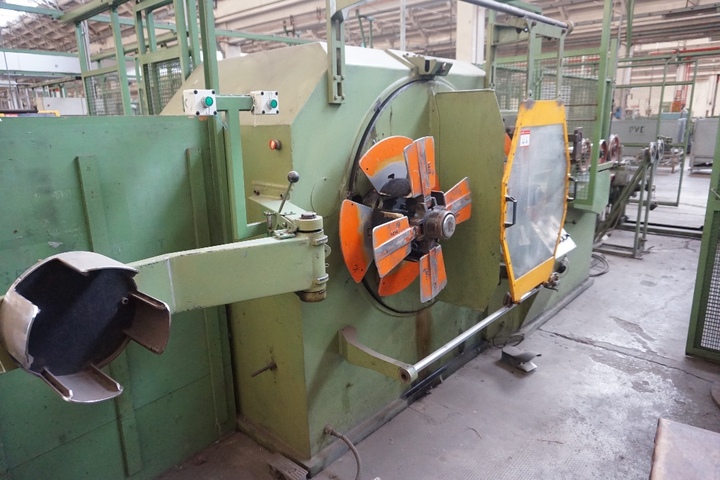 DeANGELI Twin 630mm Coiling Head Respooler/Packager with Payoff