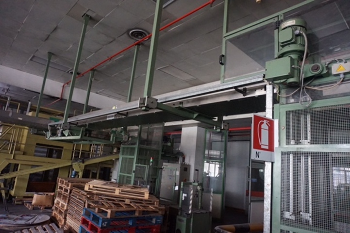 Approximately 40m run of Sitma Overhead Sectional Conveyor