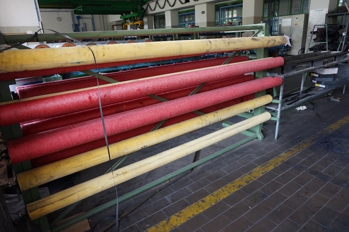 Rack with Blanket Rolls, Washing Tank and Shear