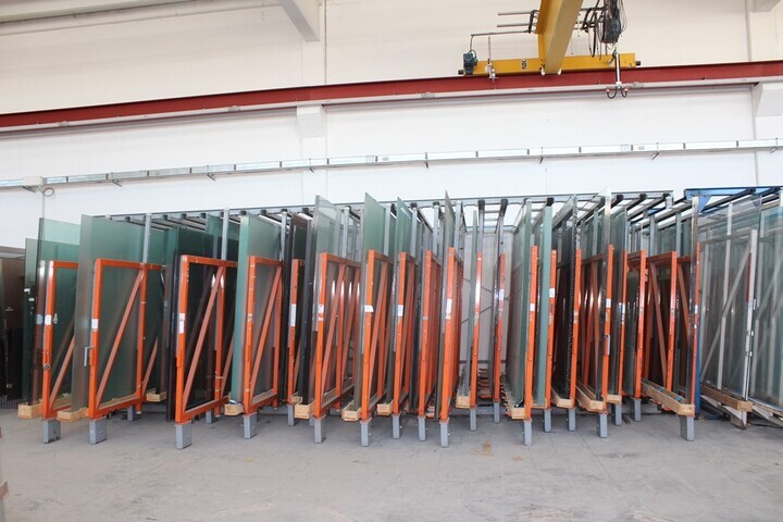 26-Section Manual Glass Racking System