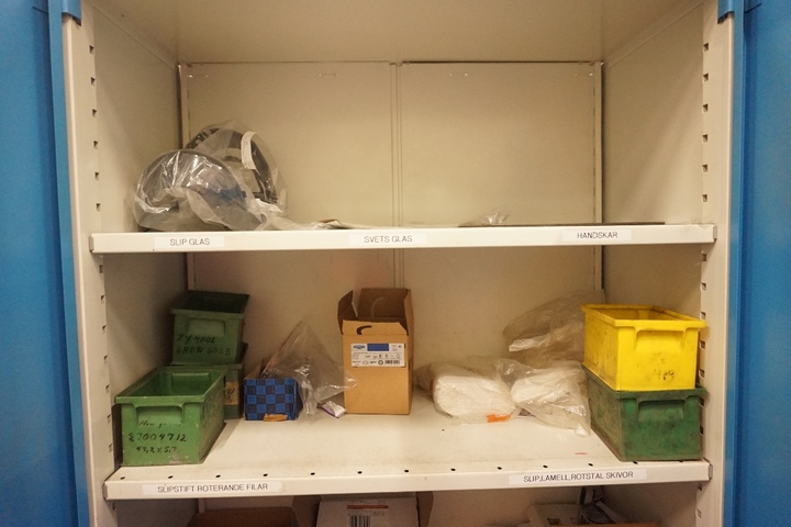 Cupboard with Qty of Welding Rods