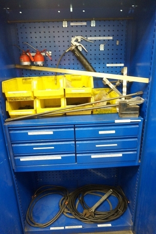 Cupboard with Qty of Welding Rods