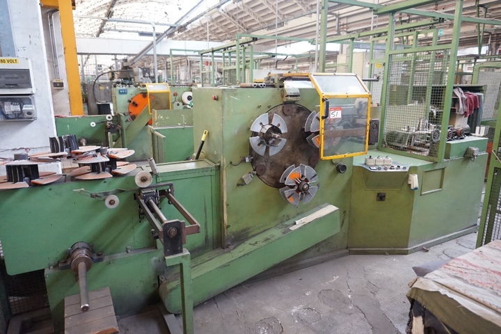 DeANGELI 300mm 3 Bobbin Respooler/Packager with Payoff