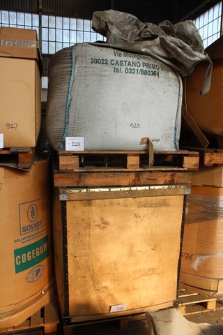 Approx 750 kg of Plastic Material VB 33 CAZN Color Grey 7038 and 750 kg of Plastic Material