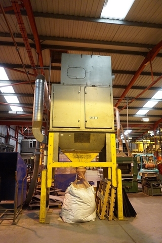 Waste Collection Cabinet and Vertical Bagging Hopper