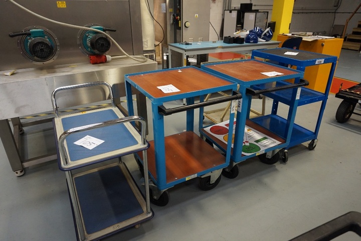 (5) Small Mobile Trolleys