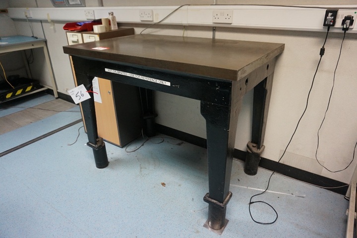 Steel Table 48” x 30” approx.