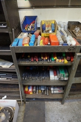 Cupboard with Qty of Reamers, Taps and Cutters