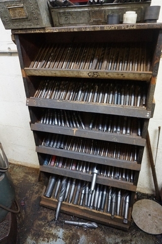Rack with Qty of Drills