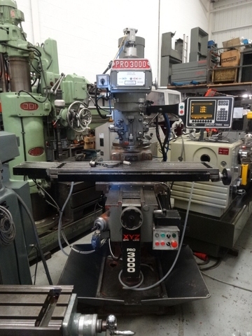 XYZ KRV PRO 3000 Turret Mill