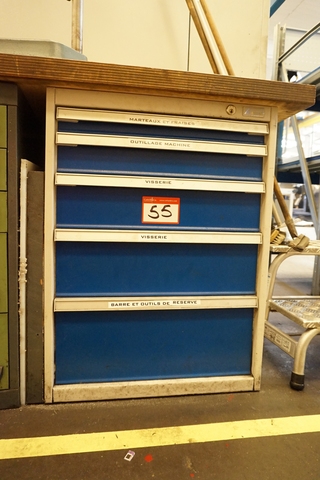 5 Drawer Garant Cabinet with a Qty of U Drills