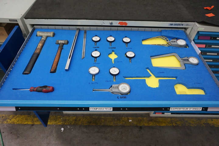 11 Drawer Cabinet with Compatators