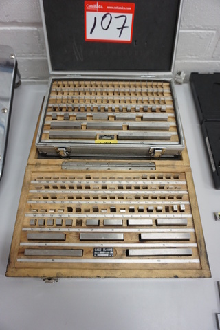 (2) Boxes of Metric Slip Gauges ITEM GONE MISSING