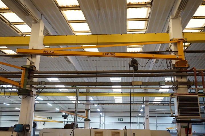 Ascelec Girder Mounted 500kg Crane
