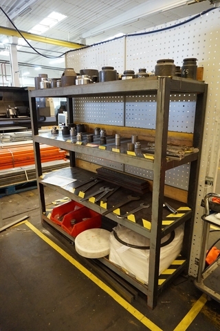 Rack with Large Qty of Big Sockets, Spanners and Rack