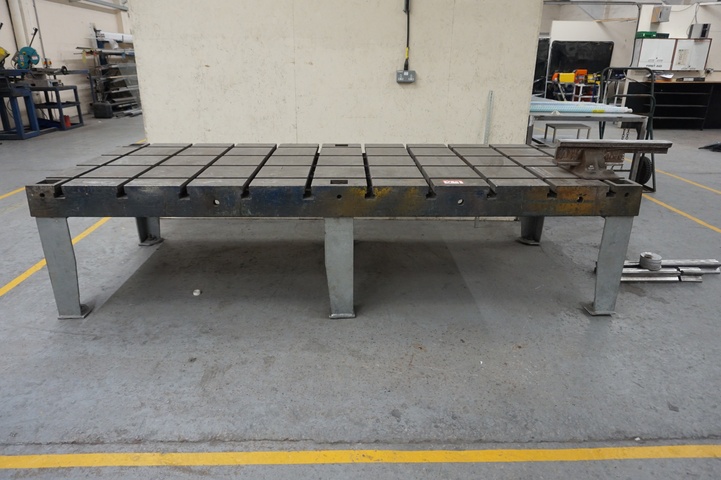 T-Slotted Table 3.06m x 1.23m x 0.75m high Approx.