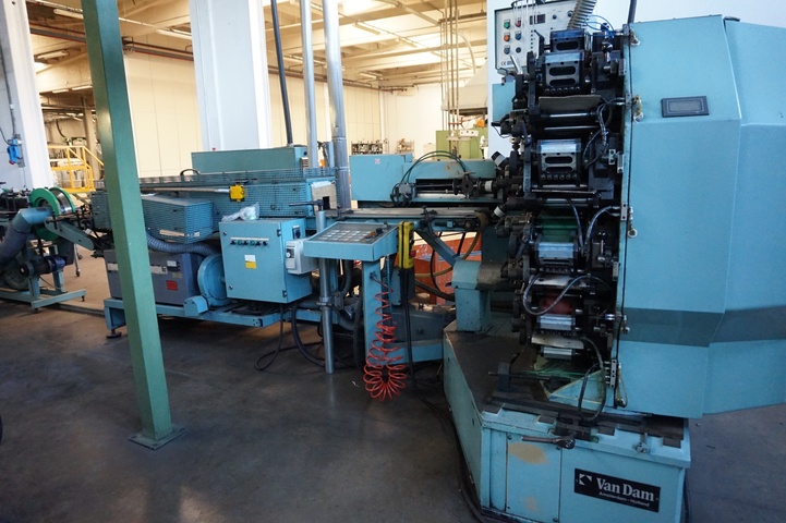 VAN DAM 565 MTO/UV 6 Colour Dry Offset Cup Printing Machine