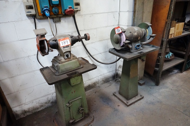 (2) Double Ended Grinders