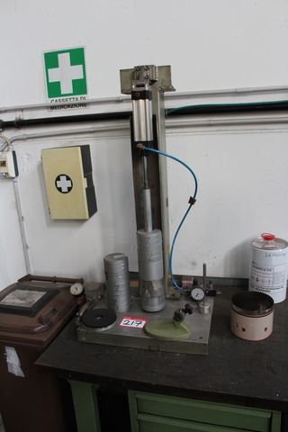 TEST Rig on Bench with 3 Drawer Cabinet