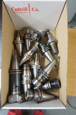 Box of CAT 40 Tooling for Cincinnatti Arrow 750