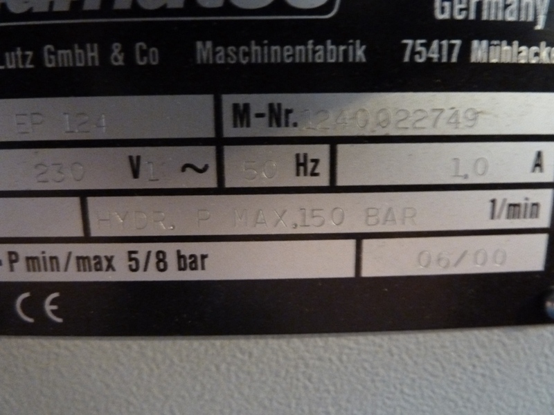 Elumatic EP124 Crimping Machine