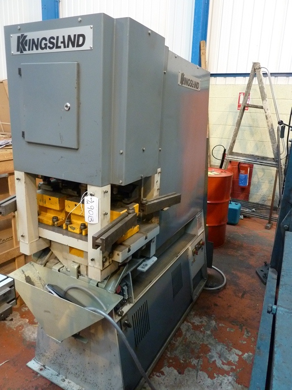 Kingsland Model 60P625 - 60Ton x 625mm Throat Triple Head Hydraulic Punching Machine