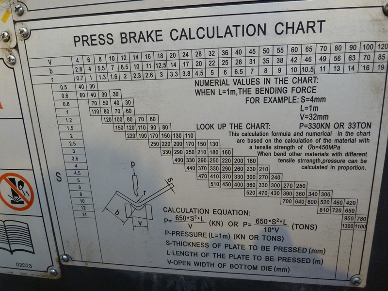 Carter (Chinese) WG67Y - 40t x 1320mm Over Bed Downstroke Press Brake