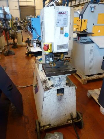 Geka PP50T, 50 Ton, Hydraulic single ended punching machine