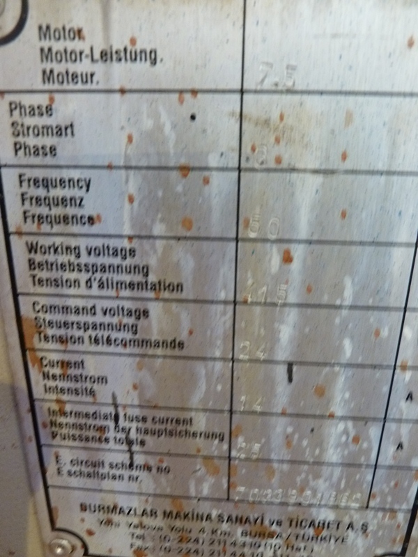 Durma HAP3080, 80 Ton x 3050 mm, Over bed downstroke hydraulic press brake