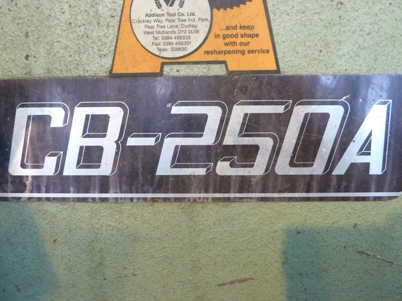 Addison CB250A, 250 mm rounds Automatic, Straight Cutting, Horizontal Bandsaw