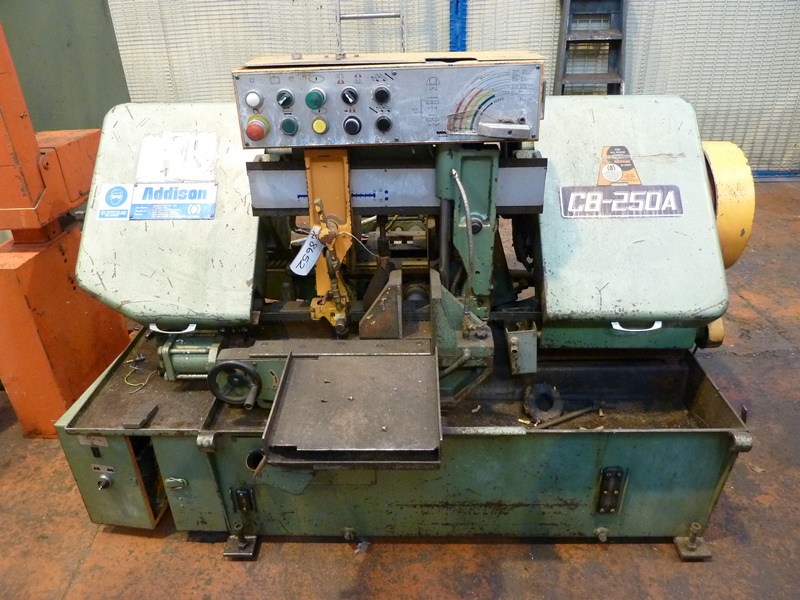 Addison CB250A, 250 mm rounds Automatic, Straight Cutting, Horizontal Bandsaw