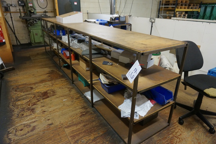 (3) Fabricated Work Benches