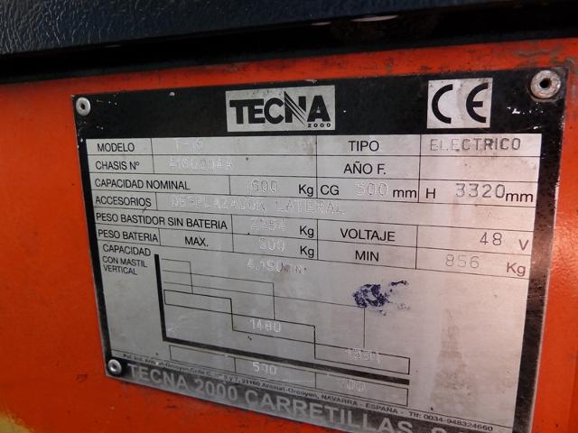 Tecna T-16 Electric Fork Lift Truck