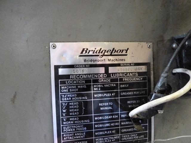 Bridgeport BR2J2 Turret Mill