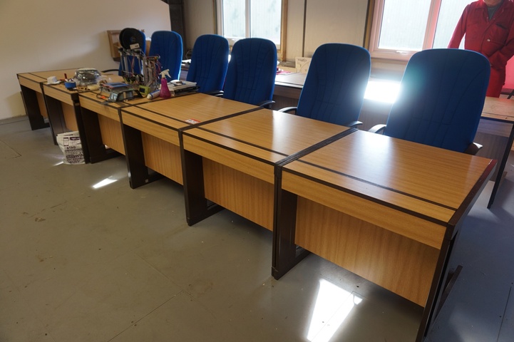 (6) Chairs and 6 Desks