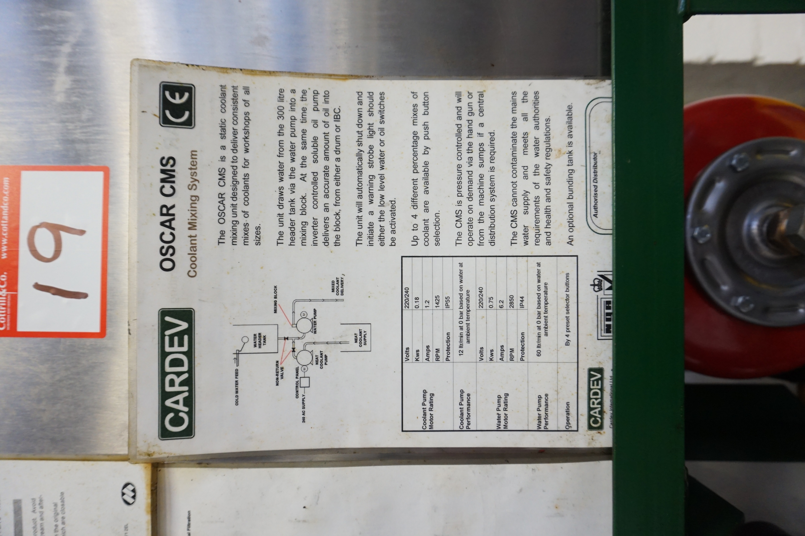 Cardev CMS Coolant Mixing System