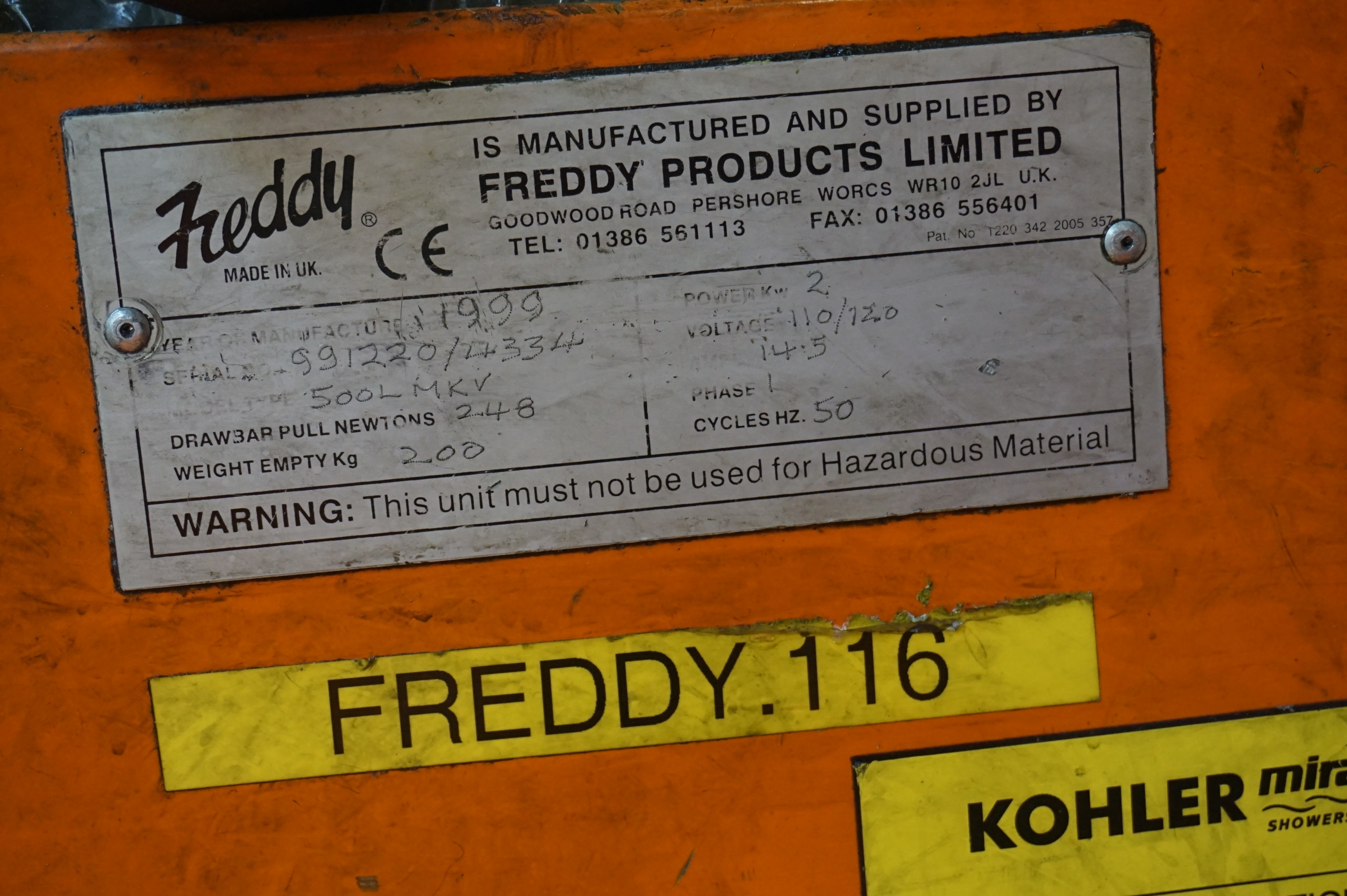 Freddy Industrial Vacuum Machine