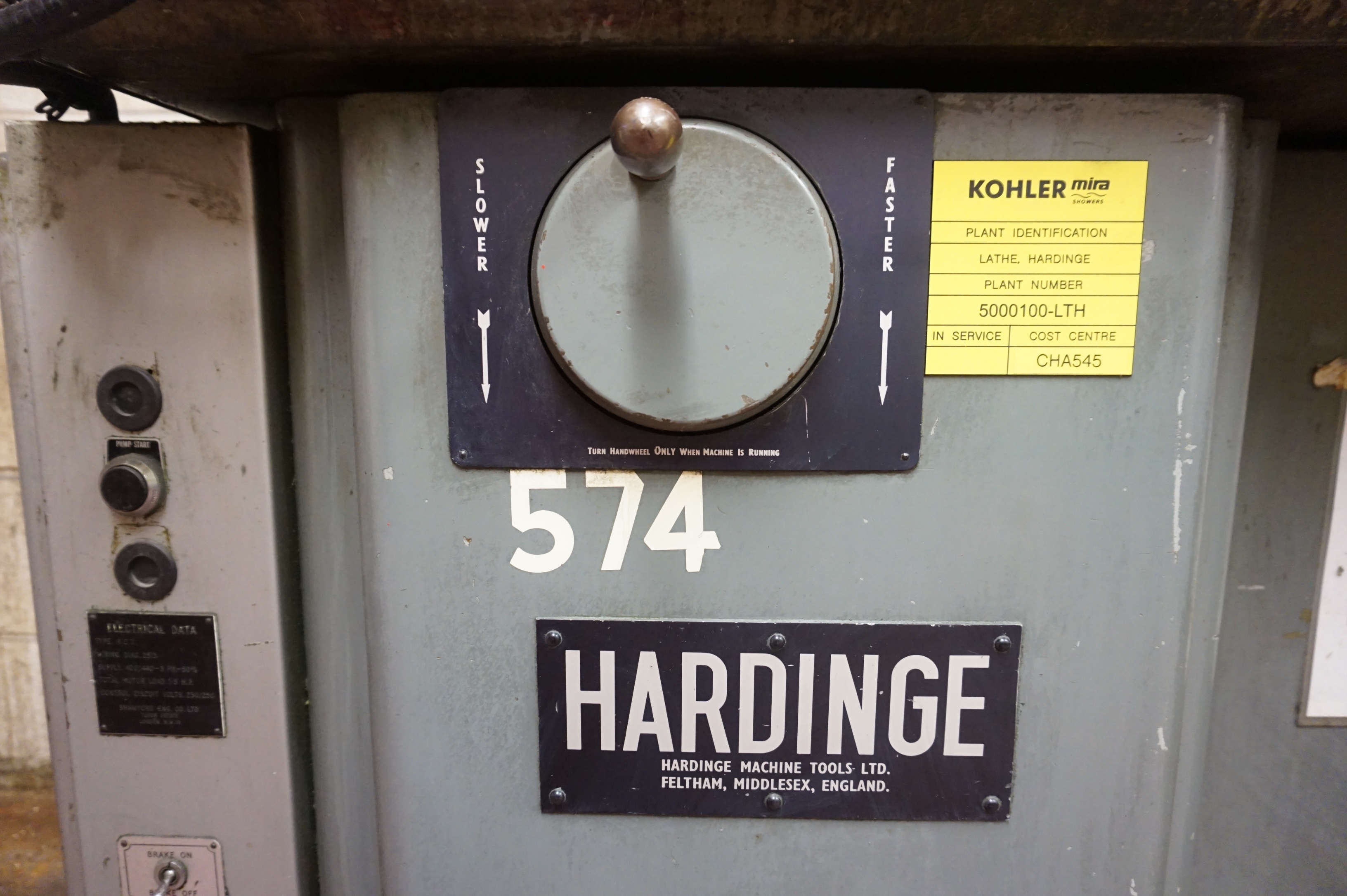 Hardinge Flat Bed Lathe