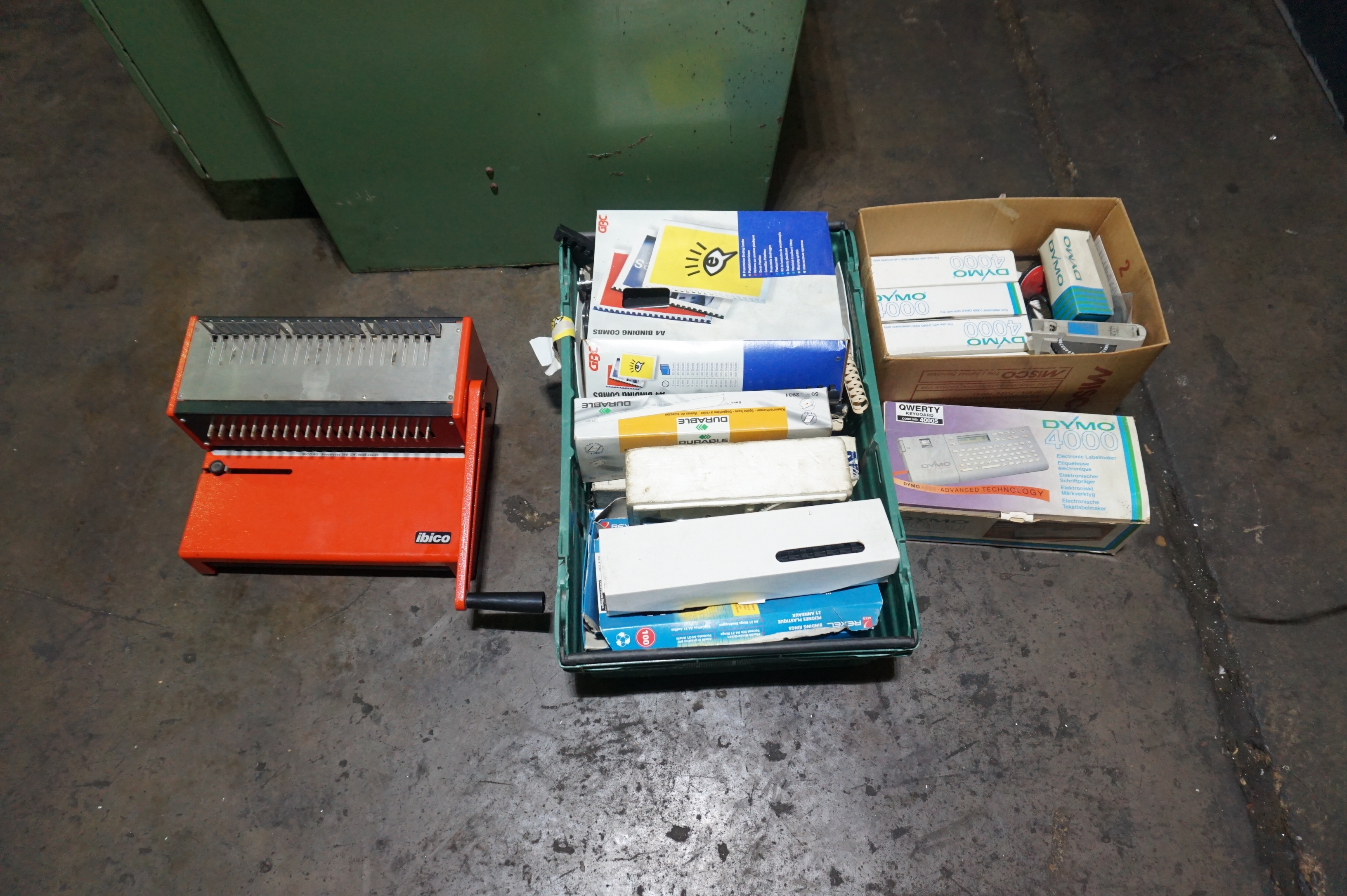 Ibico Binding Machine with Dymo 4000 Label Maker