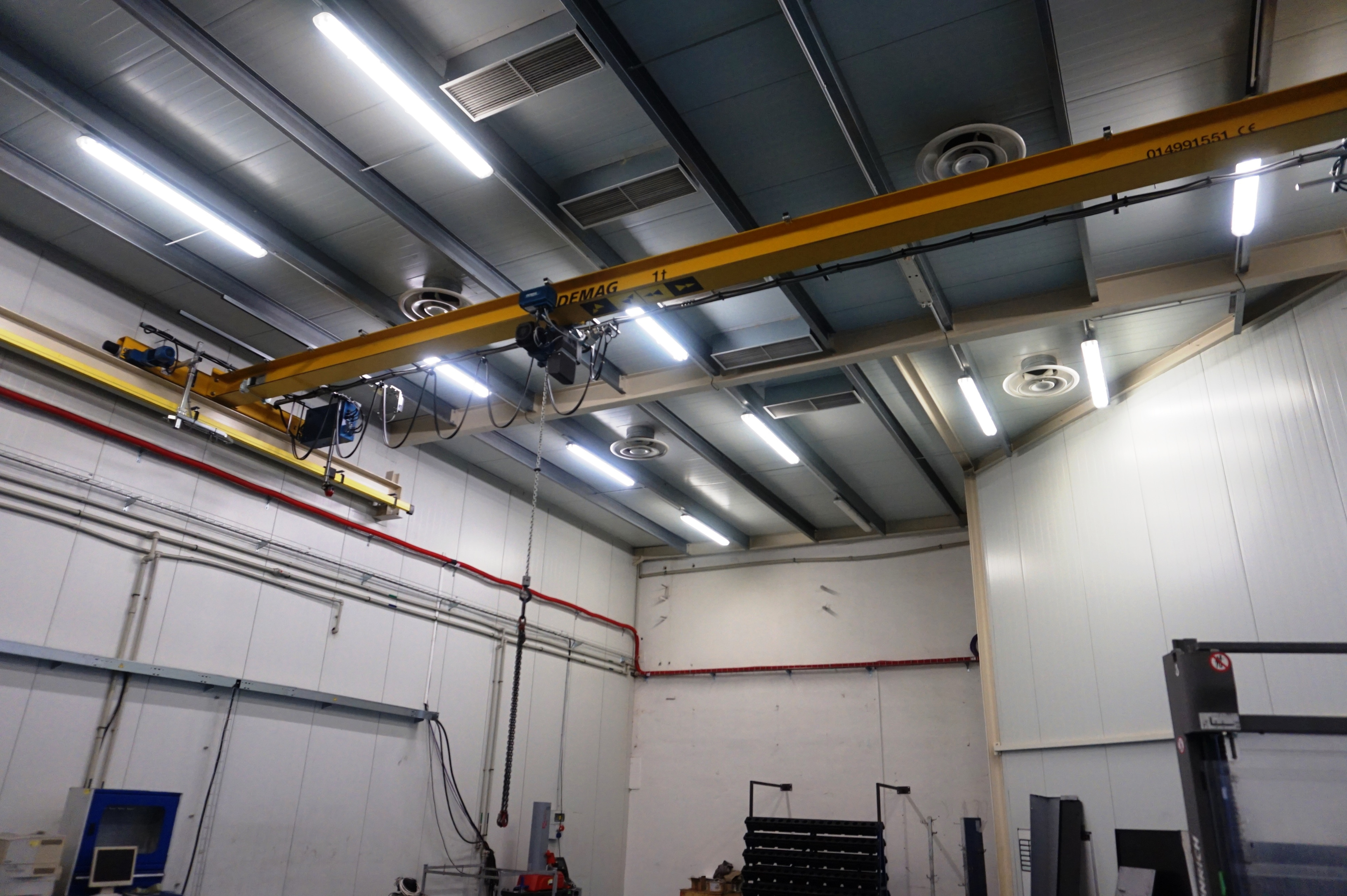 (2) x Demag 1 Ton Bridge Cranes Approx 12m