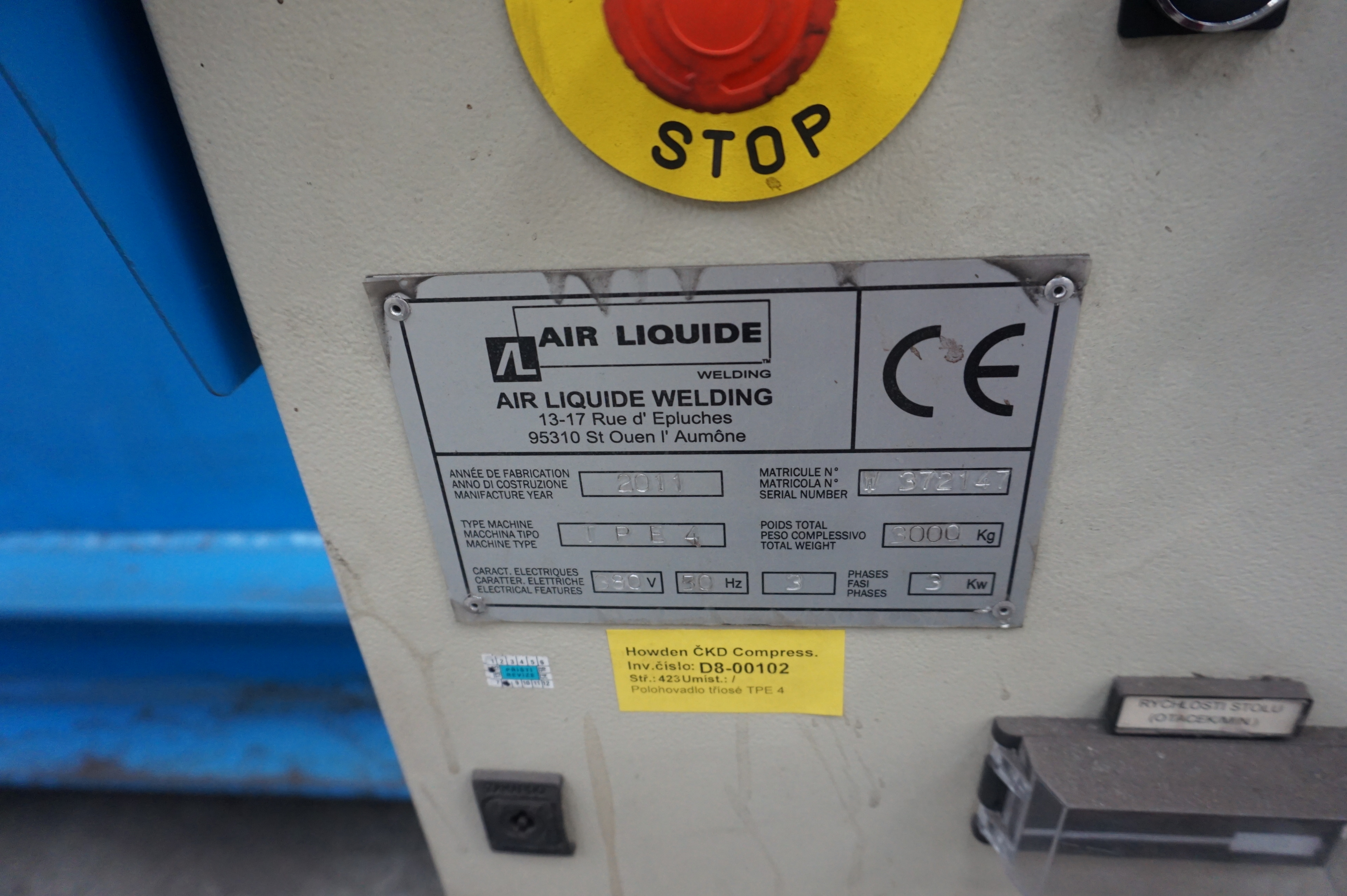 Air Liquide TPE4 Welding Positioner