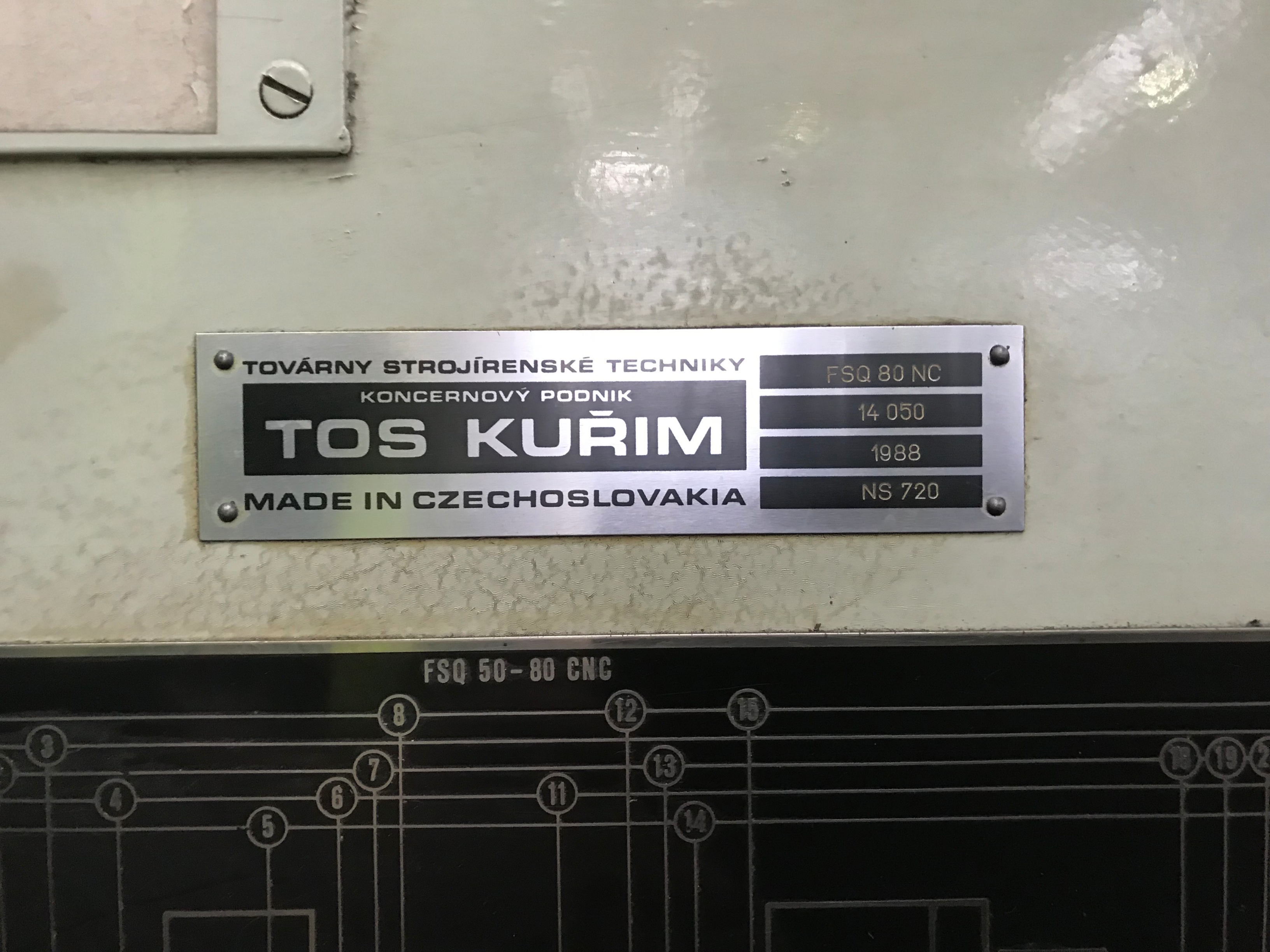 Tos Kurim FSQ 80 CNC Bedmill