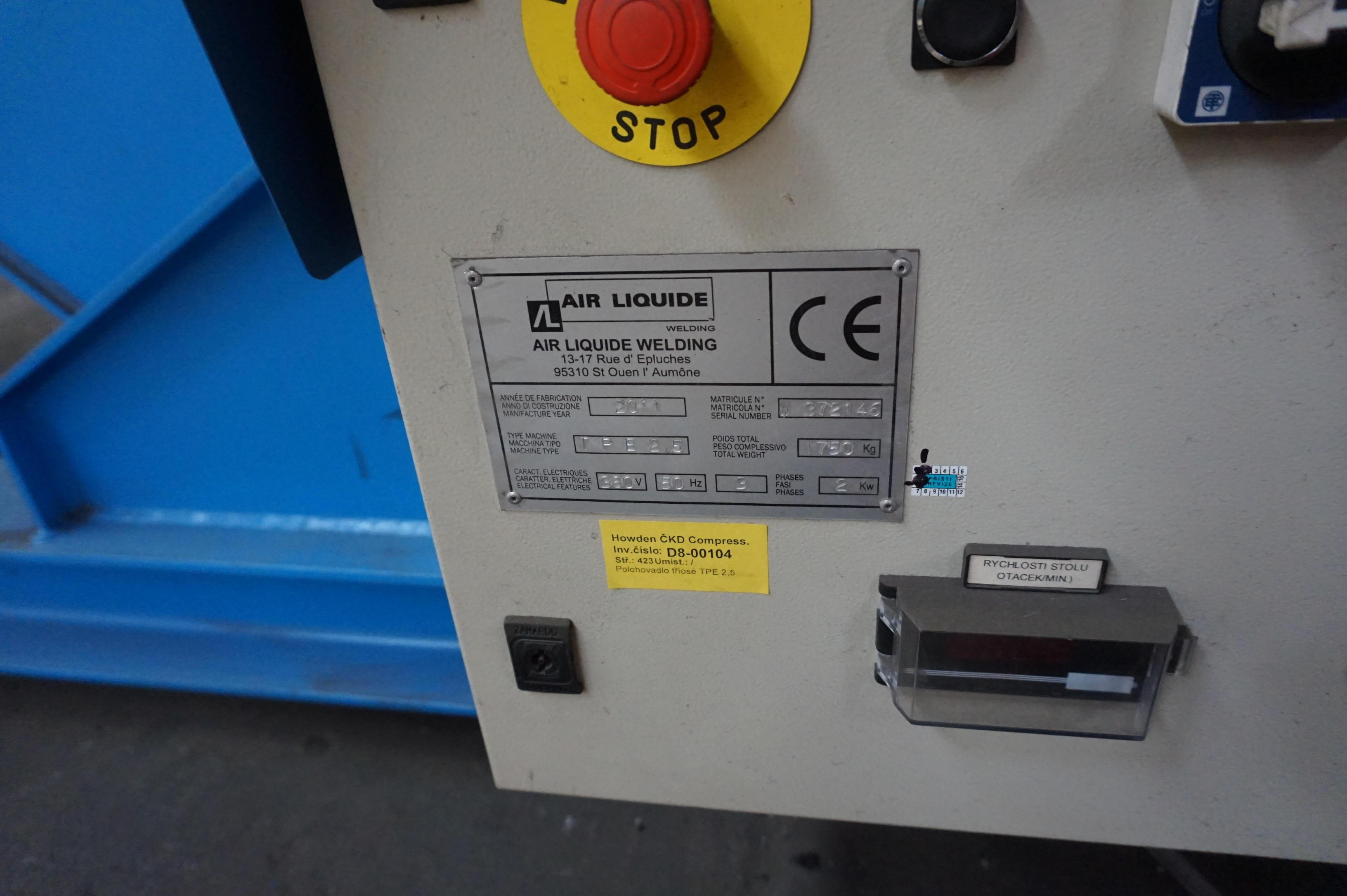 Air Liquide TPE 2.5 Welding Positioner