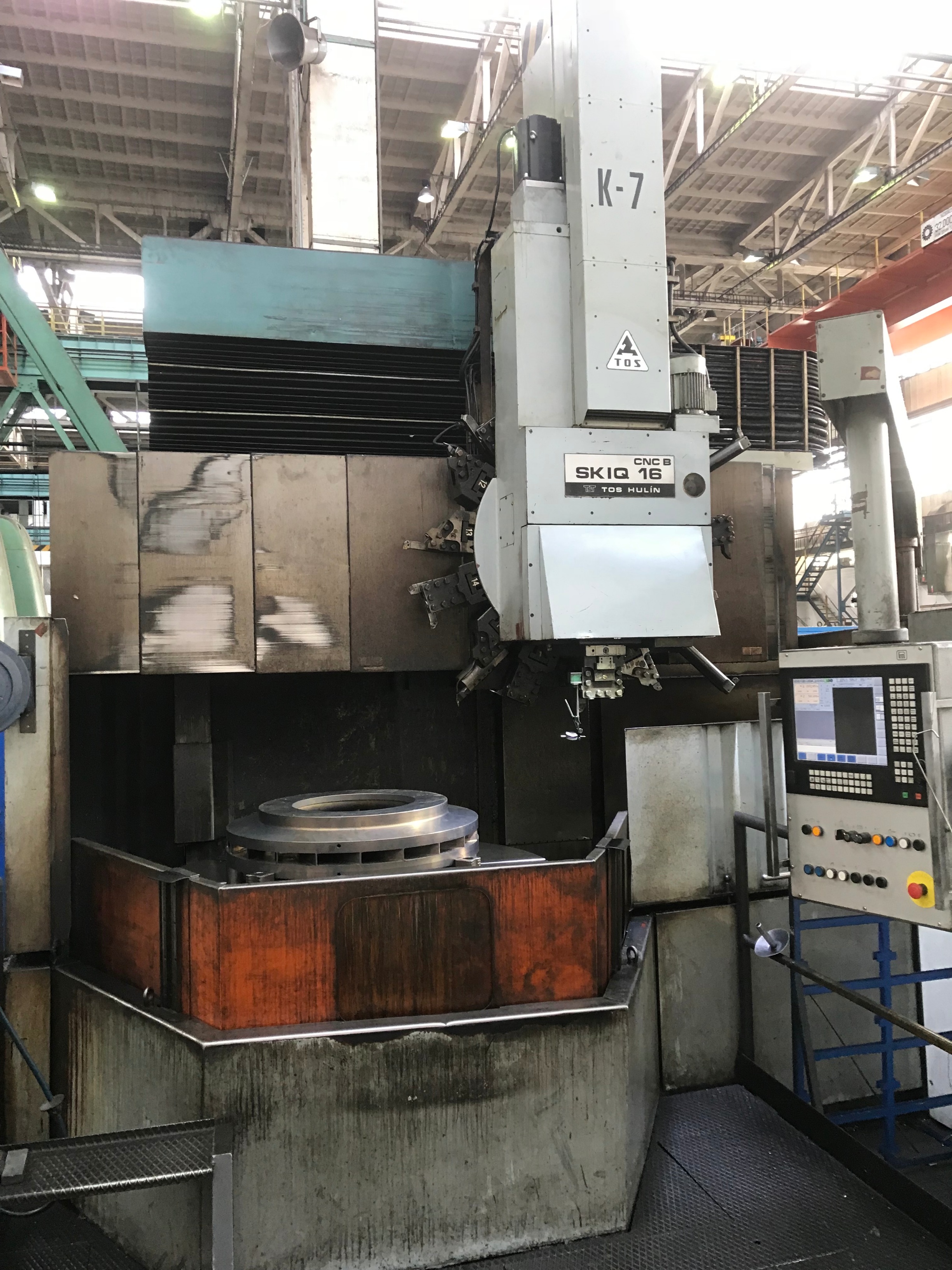 Tos Hulin SK1Q 16CNCB Vertical Turret Lathe