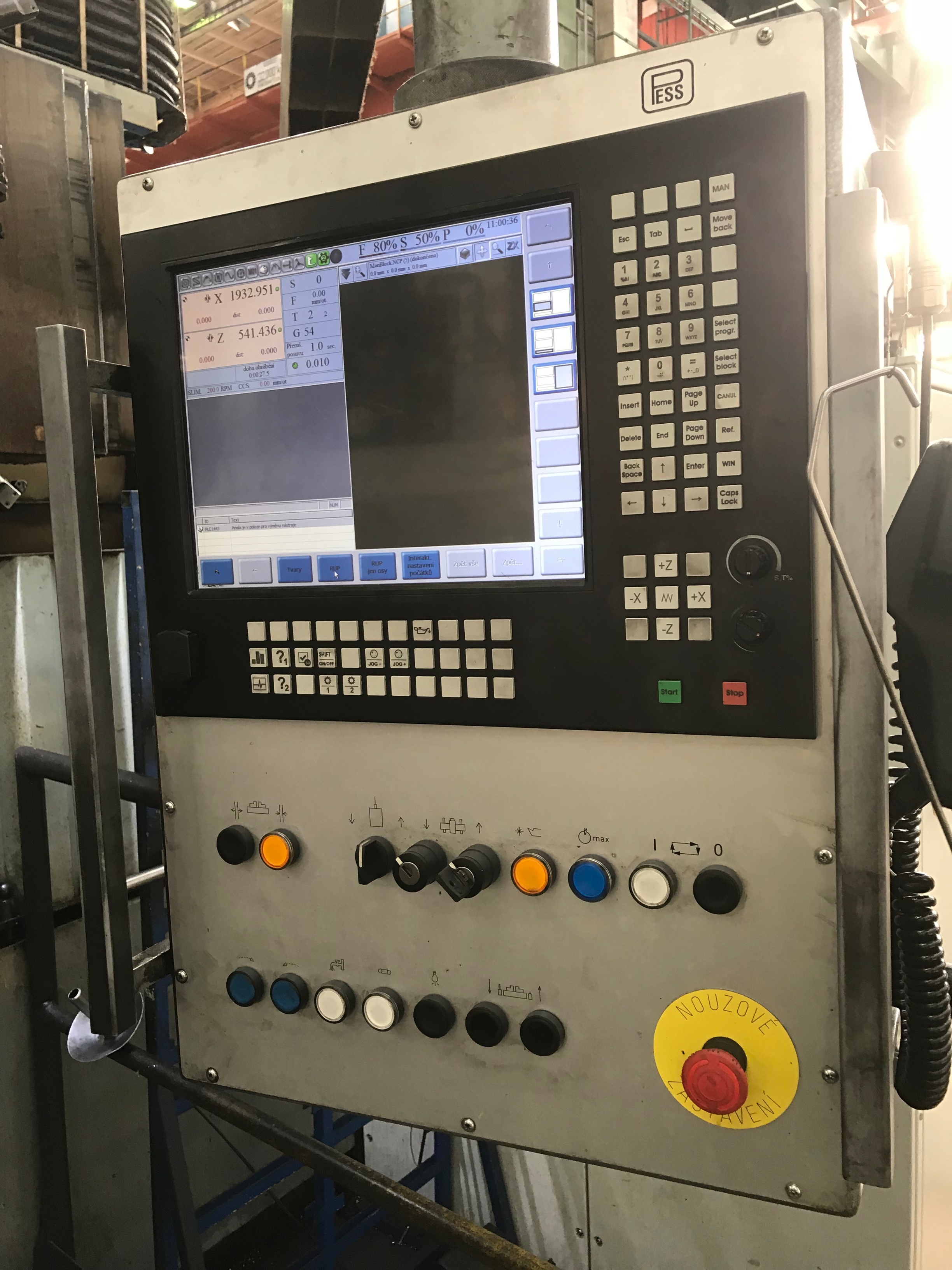 Tos Hulin SK1Q 16CNCB Vertical Turret Lathe
