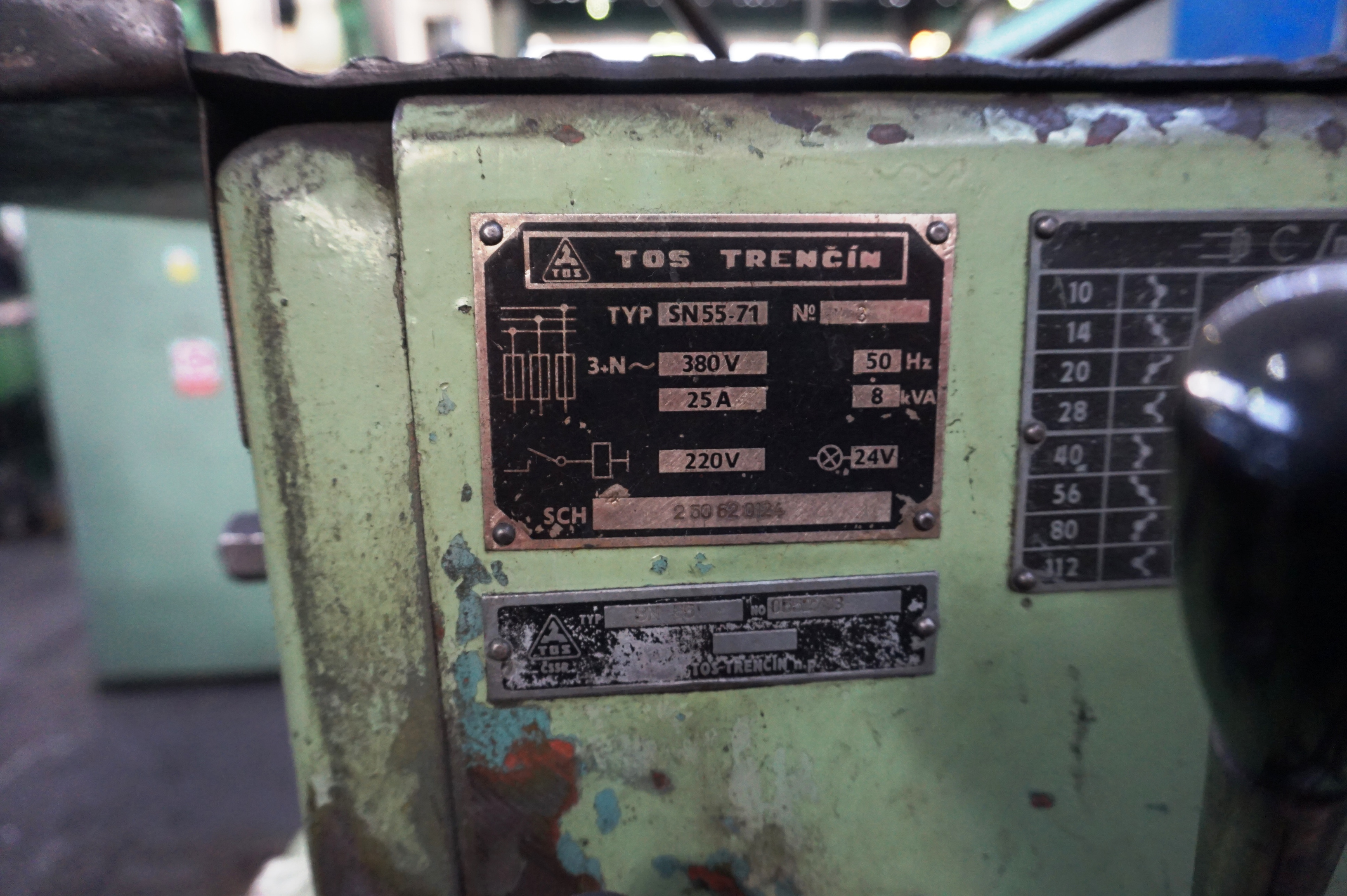 TOS SN55-71 Centre Lathe